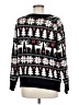 J.ING 100% Acrylic Print Black Pullover Sweater Size M - photo 2