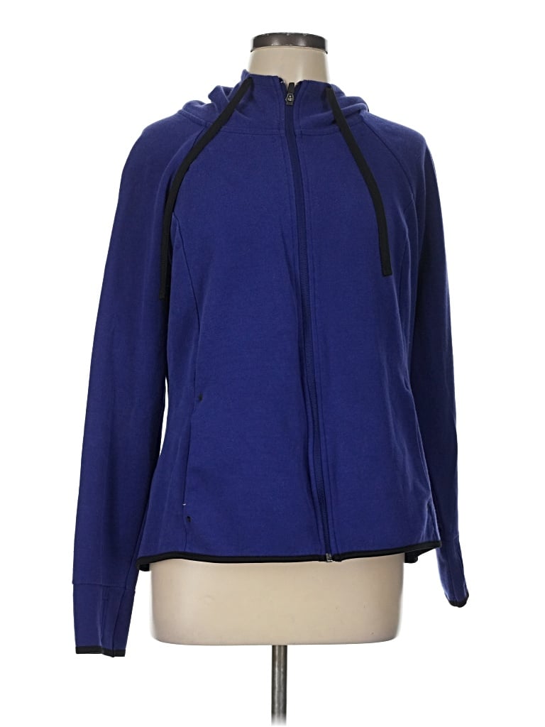 Pre-owned Danskin Now Zip Up Hoodie In Blue