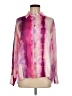 Suncoo 100% Viscose Print Pink Long Sleeve Blouse Size Med (T2) - photo 1