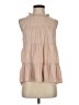Mittoshop 100% Polyester Tan Sleeveless Blouse Size S - photo 1