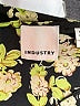 Industry 100% Polyester Floral Black Long Sleeve Blouse Size M - photo 7