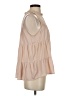 Mittoshop 100% Polyester Tan Sleeveless Blouse Size S - photo 4