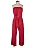 Express Solid Red Jumpsuit Size M - photo 1