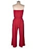 Express Solid Red Jumpsuit Size M - photo 2