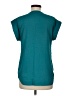 Poetry 100% Polyester Teal Short Sleeve Top Size M - photo 2