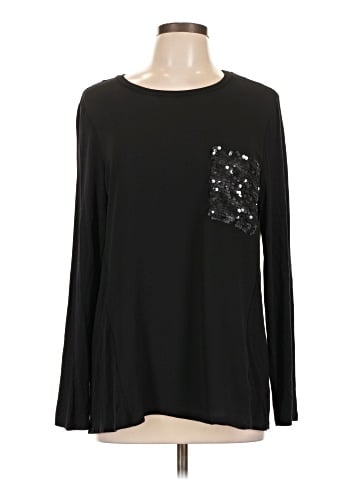 NY Collection Long Sleeve Top (view 1)