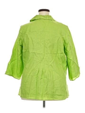 Tweeds 3/4 Sleeve Button-Down Shirt (view 2)