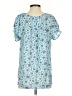 Blue Mountain Blue Short Sleeve Blouse Size S - photo 2