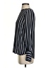 Ann Taylor 100% Polyester Stripes Black Long Sleeve Blouse Size XS - photo 5