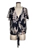 By Together Black Short Sleeve Blouse Size M - photo 1