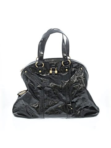 Yves Saint Laurent Patent Leather Large Muse Bag (view 1)