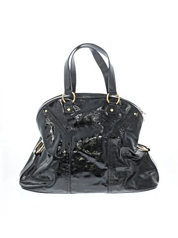 Yves Saint Laurent Patent Leather Large Muse Bag (view 2)