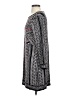 M.S.S.P. Graphic Gray Casual Dress Size S - photo 5
