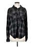 Eden & Olivia Plaid Black Long Sleeve Blouse Size M - photo 1