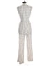 Calvin Klein Stripes Silver Jumpsuit Size 10 - photo 2