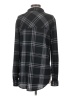 Eden & Olivia Plaid Black Long Sleeve Blouse Size M - photo 2