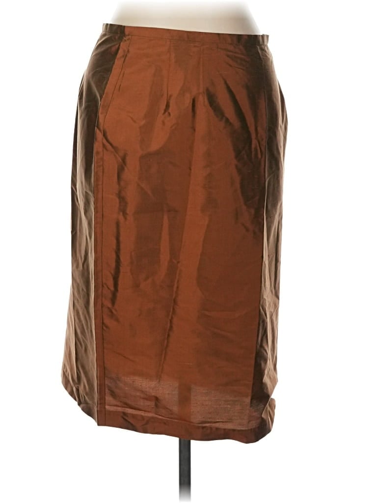 Pre-owned Connie Roberson Formal Skirt In Brown
