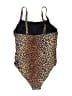 Catherine Malandrino Animal Print Brown One Piece Swimsuit Size M - photo 2