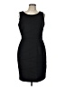Alfani Solid Black Cocktail Dress Size 12 - photo 1