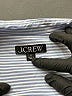 J.Crew 100% Cotton Stripes Blue Short Sleeve Blouse Size 0 - photo 7