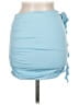 Unbranded Solid Blue Casual Skirt Size M - photo 2