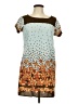 Lux Print Teal Casual Dress Size L - photo 1