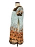 Lux Print Teal Casual Dress Size L - photo 5