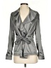 White House Black Market Metallic Gray Jacket Size 4 - photo 1