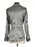 White House Black Market Metallic Gray Jacket Size 4 - photo 2