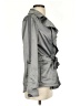 White House Black Market Metallic Gray Jacket Size 4 - photo 4