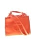 Telfar 100% Polyurethane Solid Orange Small Orange Shopping Bag One size - photo 1
