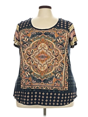 Lucky Brand Short Sleeve Blouse (view 1)