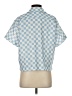 Cider Checkered-gingham Blue Short Sleeve Button-Down Shirt Size S - photo 2