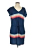 Unbranded Stripes Blue Casual Dress Size L - photo 1