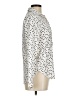 H&M 100% Polyester Polka Dots Ivory Long Sleeve Blouse Size 6 - photo 4