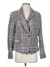 Free People 100% Linen Plaid Gray Blazer Size S - photo 1