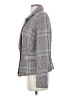 Free People 100% Linen Plaid Gray Blazer Size S - photo 5