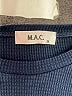 MAC 100% Cotton Solid Blue Cocktail Dress Size M - photo 7