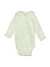 Gerber 100% Cotton Solid Ivory Long Sleeve Onesie Size 0-3 mo - photo 2