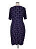 Connected Apparel Polka Dots Blue Casual Dress Size 16 - photo 2