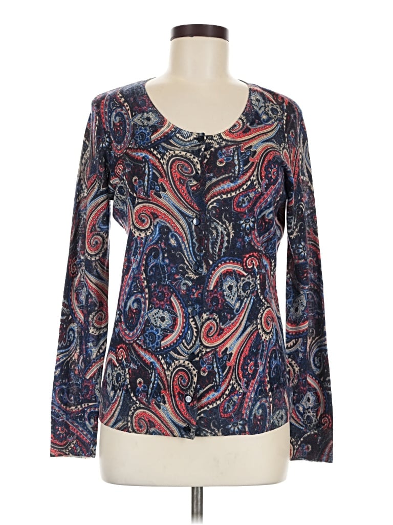 Talbots Long Sleeve Blouse In Blue