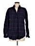 Community 100% Cotton Plaid Black Long Sleeve Button-Down Shirt Size M - photo 1