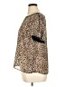 Torrid 100% Polyester Animal Print Brown Short Sleeve Top Size 1X Plus (1) - photo 5