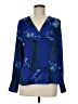 M&S Collection 100% Polyester Blue Long Sleeve Blouse Size UK 12 / US 8 - photo 1