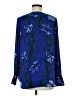 M&S Collection 100% Polyester Blue Long Sleeve Blouse Size UK 12 / US 8 - photo 2