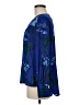 M&S Collection 100% Polyester Blue Long Sleeve Blouse Size UK 12 / US 8 - photo 5