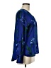M&S Collection 100% Polyester Blue Long Sleeve Blouse Size UK 12 / US 8 - photo 4
