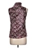 Wanda Nylon Burgundy Sleeveless Blouse Size L - photo 2