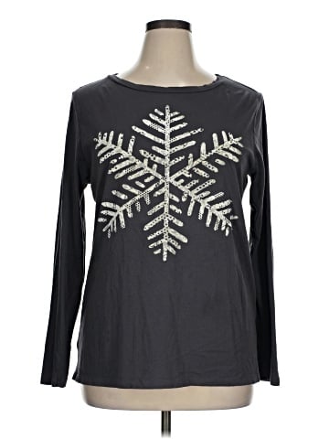 Ann Taylor LOFT Outlet Long Sleeve T-Shirt (view 1)