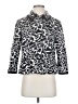 Chico's 100% Polyester Print Silver Jacket Size Sm (0) - photo 1
